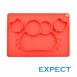 【EXPECT】兒童矽膠餐盤(螃蟹款紅色)